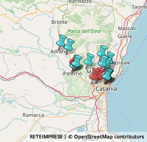 Mappa Viale dei Platani, 95047 Paternò CT, Italia (10.85875)