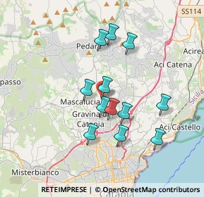 Mappa Piazza Marconi, 95039 Trecastagni CT, Italia (3.43667)