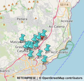 Mappa Via Sandria, 95037 San Giovanni La Punta CT, Italia (3.185)