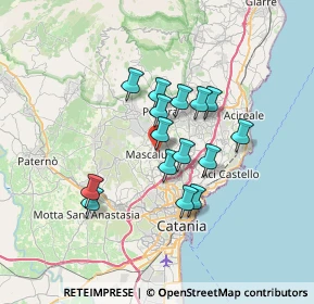 Mappa Via Alcide De Gasperi, 95030 Mascalucia CT, Italia (5.91333)