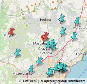 Mappa Via Alcide De Gasperi, 95030 Mascalucia CT, Italia (5.52)