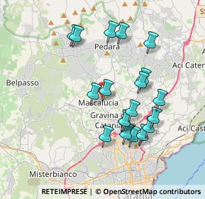 Mappa Via Alcide De Gasperi, 95030 Mascalucia CT, Italia (3.95947)