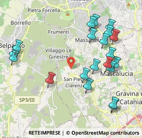 Mappa Via Martiri di Via Fani, 95030 San Pietro Clarenza CT, Italia (2.6095)