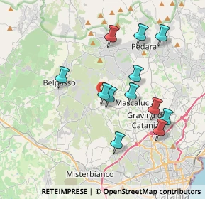 Mappa Via Martiri di Via Fani, 95030 San Pietro Clarenza CT, Italia (3.94583)