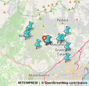 Mappa Via Martiri di Via Fani, 95030 San Pietro Clarenza CT, Italia (2.97417)