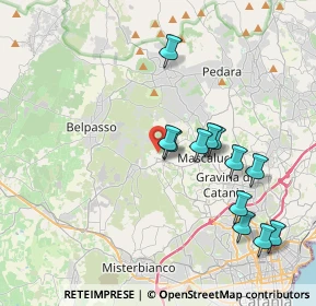 Mappa Via Martiri di Via Fani, 95030 San Pietro Clarenza CT, Italia (4.325)