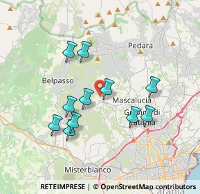 Mappa Via Martiri di Via Fani, 95030 San Pietro Clarenza CT, Italia (3.70545)