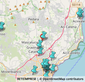 Mappa Via Frascati, 95037 Catania CT, Italia (6.14647)