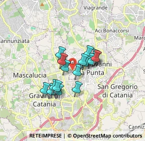 Mappa Via Frascati, 95037 Catania CT, Italia (1.28706)
