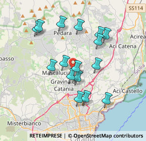 Mappa Via delle Scuole, 95030 Tremestieri Etneo CT, Italia (3.775)