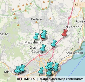 Mappa Via delle Scuole, 95030 Tremestieri Etneo CT, Italia (5.927)