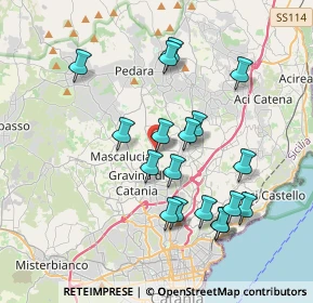 Mappa Via delle Scuole, 95030 Tremestieri Etneo CT, Italia (4.07611)