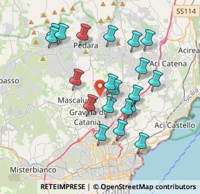 Mappa Via delle Scuole, 95030 Tremestieri Etneo CT, Italia (3.878)