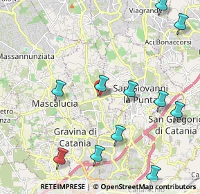 Mappa Via delle Scuole, 95030 Tremestieri Etneo CT, Italia (2.87364)