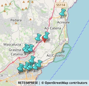 Mappa Via Dante Alighieri, 95028 Valverde CT, Italia (5.20643)