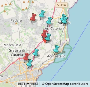 Mappa Via Dante Alighieri, 95028 Valverde CT, Italia (3.78455)