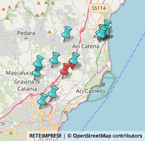 Mappa Via Dante Alighieri, 95028 Valverde CT, Italia (4.05846)