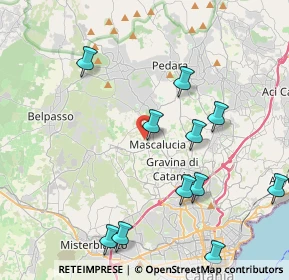 Mappa Via Santissimo Crocifisso, 95030 Mascalucia CT, Italia (5.22273)