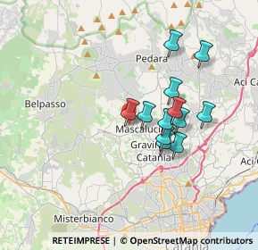 Mappa Via Santissimo Crocifisso, 95030 Mascalucia CT, Italia (3.20333)