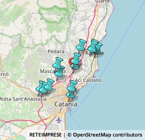 Mappa Via Puglia, 95037 San Giovanni La Punta CT, Italia (5.71462)