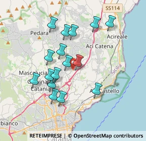 Mappa Via Puglia, 95037 San Giovanni La Punta CT, Italia (3.75375)