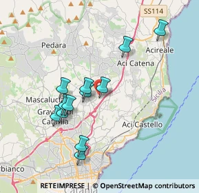 Mappa Via Puglia, 95037 San Giovanni La Punta CT, Italia (3.83333)