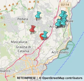 Mappa Via Puglia, 95037 San Giovanni La Punta CT, Italia (4.40091)