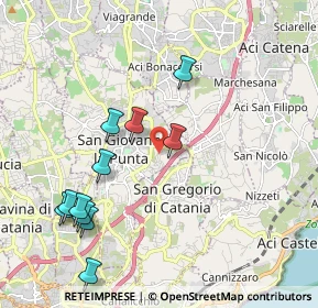 Mappa Via Puglia, 95037 San Giovanni La Punta CT, Italia (2.43273)