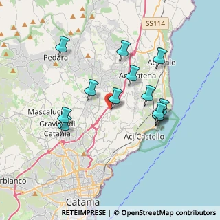 Mappa Via Enrico Fermi, 95027 San Gregorio di Catania CT, Italia (3.90385)