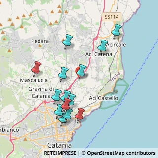 Mappa Via Enrico Fermi, 95027 San Gregorio di Catania CT, Italia (4.46286)