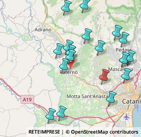 Mappa Via dei Platani, 95047 Paternò CT, Italia (9.3545)