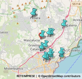 Mappa Via Pietro Mascagni, 95030 Tremestieri Etneo CT, Italia (3.74667)