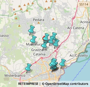 Mappa Via Pietro Mascagni, 95030 Tremestieri Etneo CT, Italia (3.838)