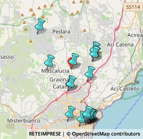 Mappa Via Pietro Mascagni, 95030 Tremestieri Etneo CT, Italia (4.853)