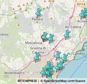 Mappa Via Pietro Mascagni, 95030 Tremestieri Etneo CT, Italia (5.75313)