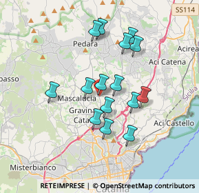 Mappa Via Pietro Mascagni, 95030 Tremestieri Etneo CT, Italia (3.41133)