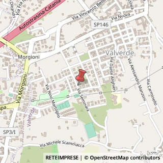 Mappa Via Seminara, 40, 95028 Valverde, Catania (Sicilia)