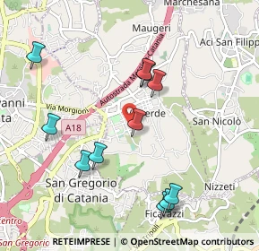 Mappa Via Seminara, 95028 Valverde CT, Italia (1.14818)