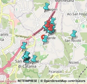 Mappa Via Seminara, 95028 Valverde CT, Italia (0.9)
