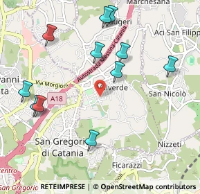 Mappa Via Seminara, 95028 Valverde CT, Italia (1.27909)