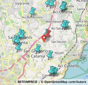 Mappa Via Seminara, 95028 Valverde CT, Italia (2.641)