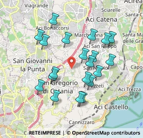Mappa Via Seminara, 95028 Valverde CT, Italia (1.927)