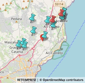 Mappa Via Seminara, 95028 Valverde CT, Italia (4.474)