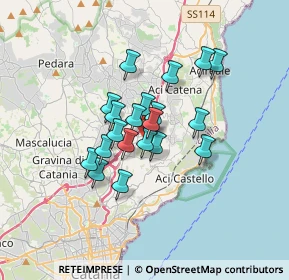 Mappa Via Seminara, 95028 Valverde CT, Italia (2.682)