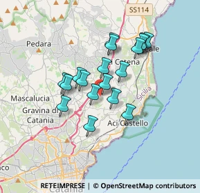 Mappa Via Seminara, 95028 Valverde CT, Italia (3.06222)