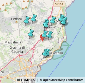 Mappa Via Seminara, 95028 Valverde CT, Italia (3.52571)
