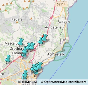 Mappa Via Seminara, 95028 Valverde CT, Italia (5.53667)