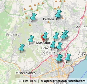 Mappa Via Guglielmo Marconi, 95030 Mascalucia CT, Italia (3.98929)
