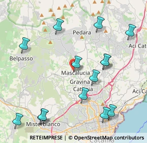 Mappa Via Guglielmo Marconi, 95030 Mascalucia CT, Italia (5.49429)