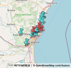 Mappa Via Salvatore Quasimodo, 95037 San Giovanni La Punta CT, Italia (8.38)